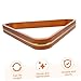 LAPYAPPE Billiard Triangle Rack – Gold Trimmed 52.4MM Pool Table Accessory Sturdy Wood Billiard Ball Holder for Snooker and Pool Games Essential Equipment for Players