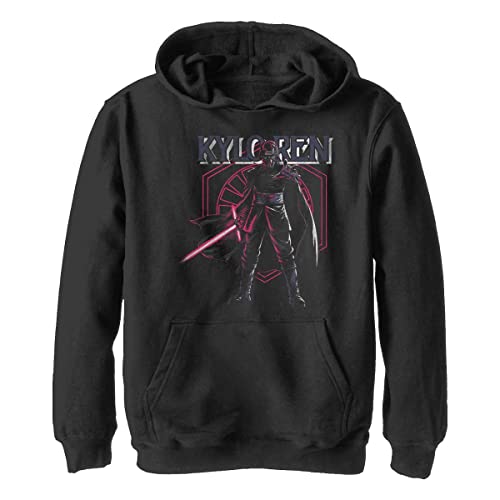 STAR WARS Boy's The Rise of Skywalker Kylo Ren Emblem Pull Over Hoodie