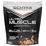 SCI-MX Ultra Muscle - Protein Powder for Muscle Development + 23 Vitamins & Minerals - Chocolate Orange • 56g Protein + 5g Creatine + 7.8g BCAAs per Serving • 1.5kg