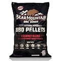 Bear Mountain Premium Woods 100% All Natural Hardwood Pellets, Gourmet Blend for Pellet Smokers, or Any Outdoor Grill Rich, Smoky Wood, 20 Pound Bag