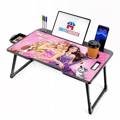 Image of Study Table Bed Table Premium Laptop Table /Foldable and Portable Wooden /Writing Desk for Office /Home /School (Barbee)