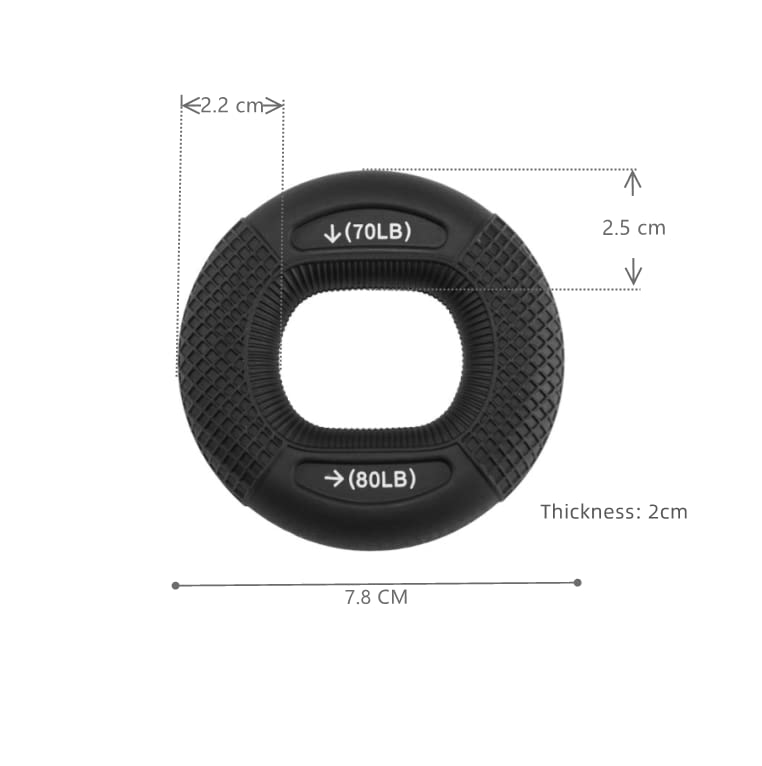 Handgrip-trainer, handtrainer, ring, siliconen, handgreeptrainer, vingertrainer, hand, onderarm, vingertrainer⊠- Image 7