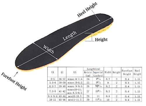 Solette per Scarpe Elastiche che Assorbono gli