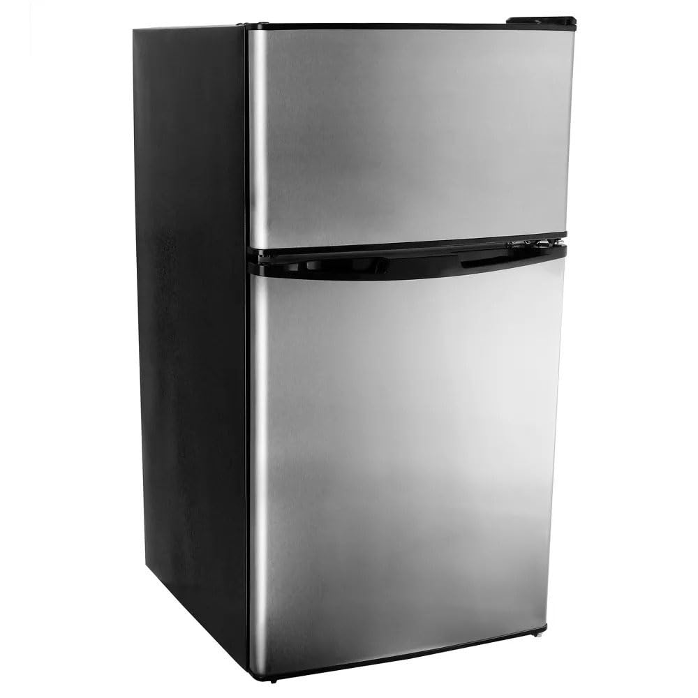 Orixforce MCR-90W-MCR-90B 3.2 cu ft Compact Freezer Silver