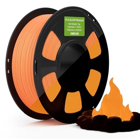 DEEPLEE PLA Filament 1.75mm Glow Orange 1kg