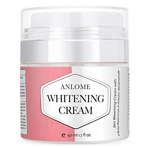 Anlome Whitening Cream, Dark Spot Corrector and Skin Bleaching Cream for Face, Intimate Parts, and Whole Body with 4-Butyl Resorcinol(better than 2% hydroquinone), α-Arbutin, Niacinamide (50ml)