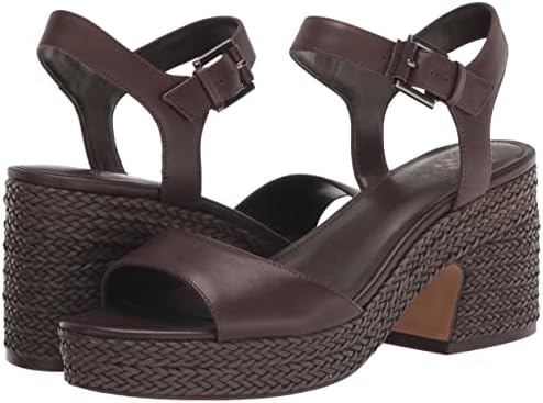 Vince Camuto Women's Ranneli Espadrille Sandal Wedge, Root Beer, 6.5 | Image 6