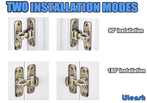 Litensh Flip Door Latch Lock - Image 2