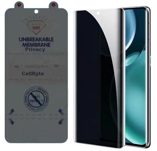 Image of Privacy Screen Protector Anti-Spy Flexible Screen Guard for Vivo V25 Pro 5G, Anti-Scratch [Not Working Fingerprint] (Black)
