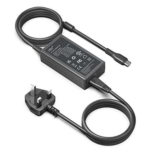 HKY 65W Battery Charger USB C Power Adapter for DJI Specta Flip/Mini 4 Pro/Air 3/ 3S/Mavic 3/Avata 2/Mini 4K/Neo Drone, Osmo Pocket 3/2, Action 3/4/5 Pro, RC/RC2/N1/N2/N3/RC Pro/RC Pro Plus Controller