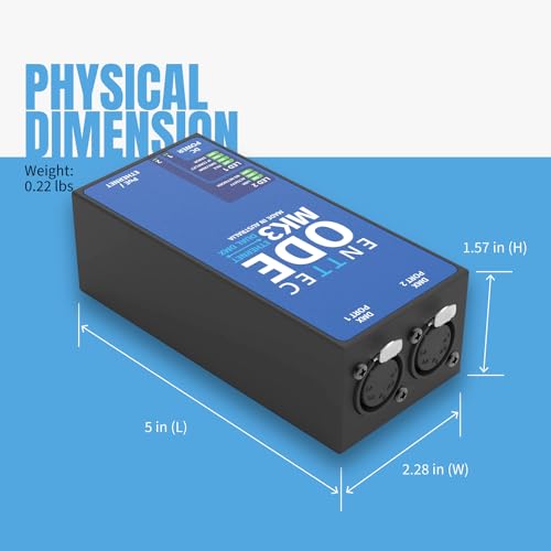 Image of Enttec ODE Mk3 70407 POE 2 Universe Dual DMX / RDM Ethernet Converter Interface