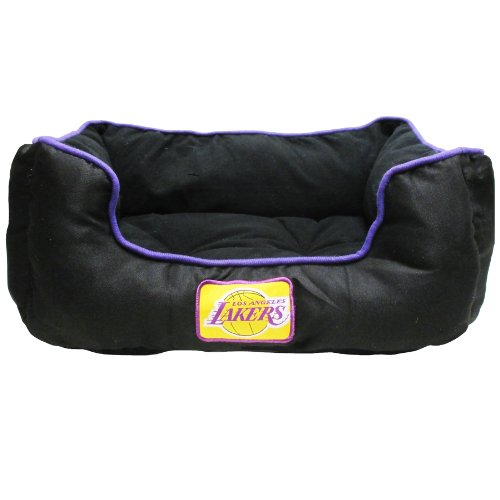 Pets First LAK-3064 Nba Los Angeles Lakers Dog Cuddle Bed. Comfortable Pet Bed cover