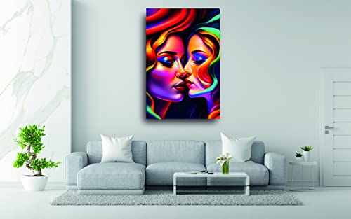 Toile haute qualité 40x60cm au rendu artistique exceptionnel pour décoration murale chic