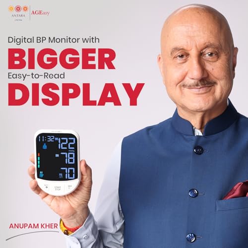 Image of AGEasy (Max Group) Fully Automatic Digital Blood Pressure Monitoring Device with Voice Assistant | BP Apparatus for Home | Portable Digital BP Check Machine for Hypertension & Managing Heart Health | Arm Circumference (22-42cm)