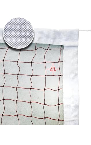 Image of BOSCO Portable Badminton Net Light Brown Colour for Indoor & Outdoor Play | Adjustable Height & Easy Setup Net Stand for Training, Practice & Recreation