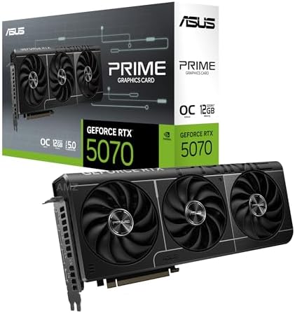 ASUS Prime GeForce RTX 5070 OC Edition 12GB GDDR7 - Tarjeta gráfi...