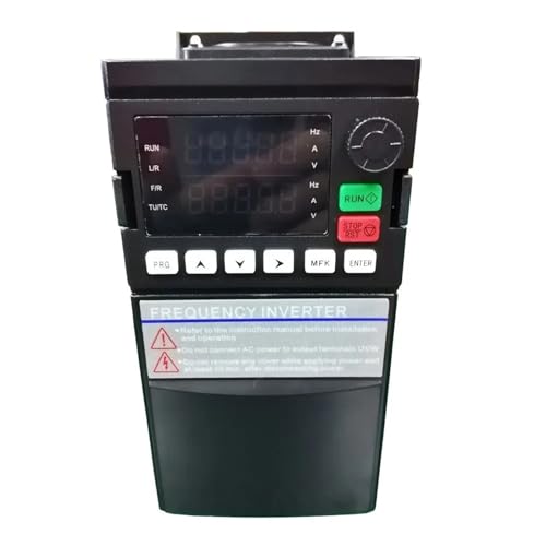 380V or 220V Module IGBT VFD Variable Frequency Drive Converter Inverter 0.75/1.5/2.2/3.7/4/5.5/7.5/11 KW Motor Speed Controller(380V 3 Phase,0.75KW)