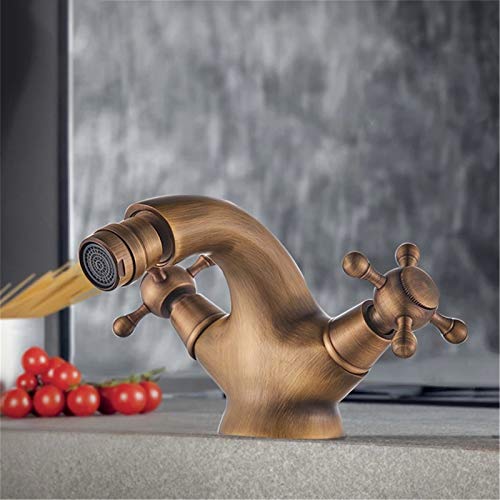 Robinet de bidet en laiton antique FIDEMM au style rétro et finitions chromées