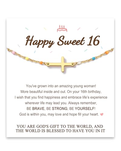 Tarsus Birthday Gifts for Women Teens, You are God's Gift to The World, Birthday Cross Bracelet for Friend Sister Daughter Granddaughter Niece...