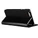 EasyAcc iPhone 6 Leather Wallet Case 4.7 Black Pouch Holster Flip Folio Case with Kickstand Card Holder Hard Case Stand Cover for iPhone 6 4.7 - Black