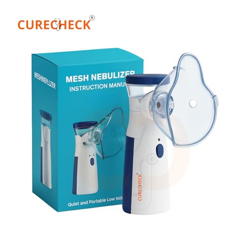 Image of Portable Mesh Nebulizer & Humidifier for Baby & Adults | Handheld Personal Nebulizer to Treat Respiratory Conditions & Maintain Lung Health | Travel Friendly | Lightweight | Rechargeable with USB