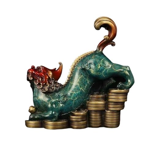 Ornements de luxe en cuivre statue Feng Shui au design vintage
