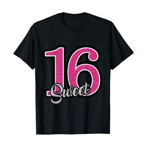 16th Birthday T shirt for Gift and Present Sweet 16 T-Shirt Cover