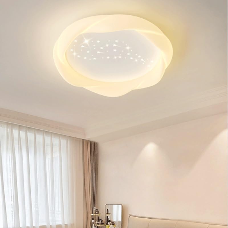 Plafonnier LED chambre salon lustre moderne 40cm ajustable