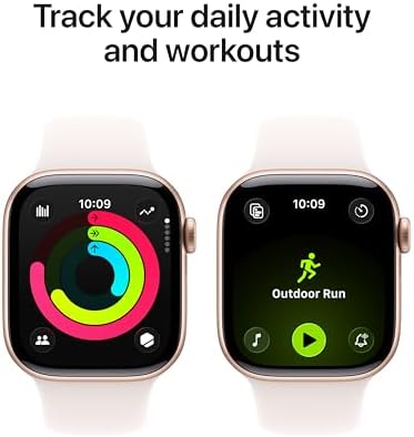 Apple Watch Series 11 [GPS 42mm] Smartwatch with Rose Gold Aluminum Case with Light Blush Sport Band - S/M. Sleep Score, Fitness Tracker, Health Monitoring, Always-On Display, Water Resistant - 3