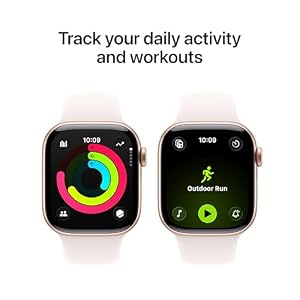 Apple Watch Series 11 [GPS 42mm] Smartwatch with Rose Gold Aluminum Case with Light Blush Sport Band - S/M., Fitness Tracker, Water Resistant (Renewed) — photo 4 of 6