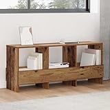 Poids: 12,8 kg INLIFE Étagère à Magazines Bois Ancien 102 x 30 x 45 cm