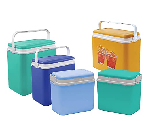 Passive Kühlbox aus Kunststoff mit Polystyrol-Isolierung (10 L, Türkis) – Ansicht 3