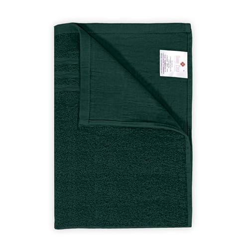 Image of Divine Casa Green Bath Towel 100% Cotton 550 GSM, Soft, Absorbent, 70x150 cm for Home & Travel