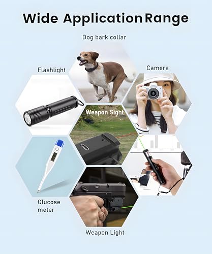 YKM 10 Pack CR1/3N 3V Lithium Battery CR 1/3N DL1/3N CR-1/3N 2L76 for Pistol Laser Pet Collar