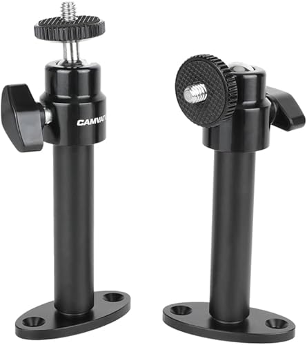 Miniatura 5 de CAMVATE Soporte de pared de seguridad con 14 "-20 mini cabeza de bola para sistema de vigilancia de cámara CCTV (2 piezas) -24007