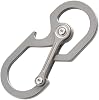 WOLKKAM Titanium Alloy Keychain Tactical Buckle Outdoor Quick Hook EDC Tool Bottle Opener Key Holder Multifunction