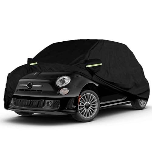 Autoabdeckung Wasserdicht Passend für 2007-2024 FIAT 500 500C 500E Abarth 500