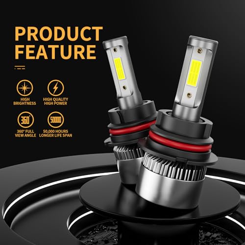 Image of ๐ซ๐ข๐ข๐ฉ /๐ง๐ก๐ง Bulbs 6500K Cool White, Backup 1:1 Beam with Cooling Fan Quick Install IP68 Waterproof Off Road Lights Off-Road Use Only, Pack of 2