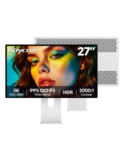 Image of G27P 27'' UHD 5K (5120x2880) Glossy Monitor, IPS Panel, 10-Bit Color, 99% sRGB 99% DCI-P3, 75Hz, 218PPI, HDR, 2000:1 Contrast, Low Blue Light, Eye Care (Honeycomb - with Stand)