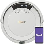 Shark ION Robot Vacuum AV752 with Wi-Fi Voice Control .45-Quart Dust Cup Capacity Smoke/Ash , White