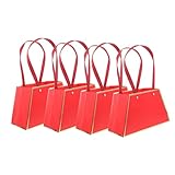 Veemoon 4 piezas Bolsa para de Flores Transparente Resistente y Práctica para Arreglos y con Diseño Simple y Color Fresco para Floristas y Especiales