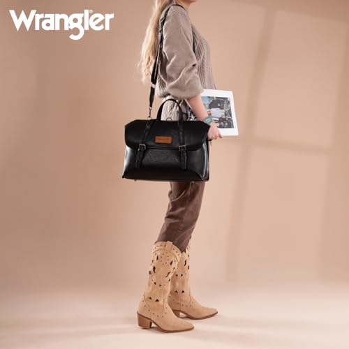 Image of Wrangler Laptop Bag for Women Messenger Bag Briefcase Computer Backpack Convertible Satchel Bag