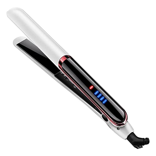 Hair Straightener Curler, 4 Temperature Gears, Negative Ion Technology, Straightening and Curling Flat Iron with Ceramic Panel for Healthy and Beautiful Hair
