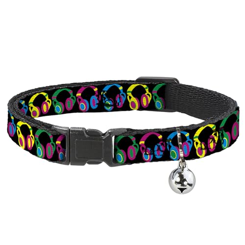 Collier chat Casque audio Buckle-Down Breakaway réglable et fluorescent
