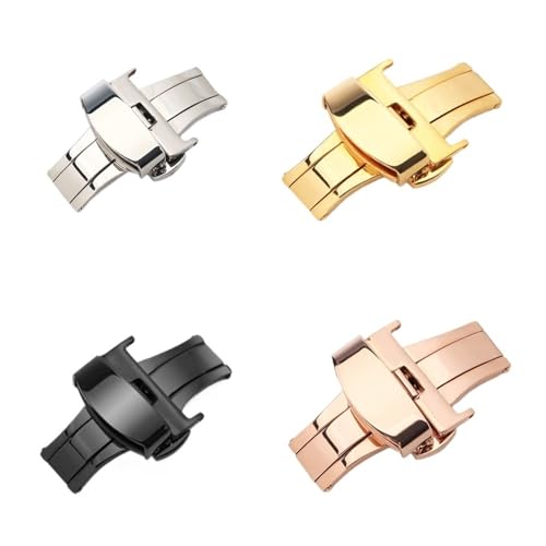 Bracelet de montre or rose 22mm avec fermoir déployant robuste