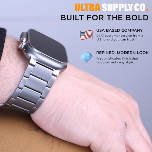 Ultra 2 Titanium Band (Series 2) for Apple Watch Ultra 2 / Ultra 49mm with Upgraded Folding Buckle