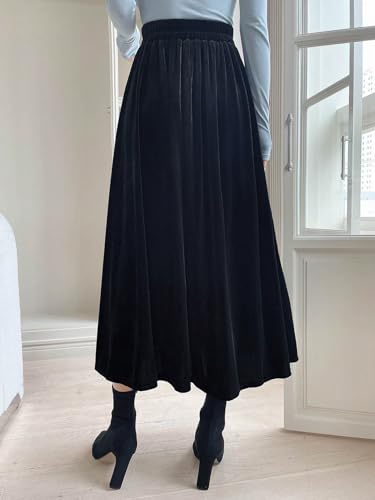 Trend Women's Summer Basic Skirt High Waist Slant Pocket Skirt For Beach2