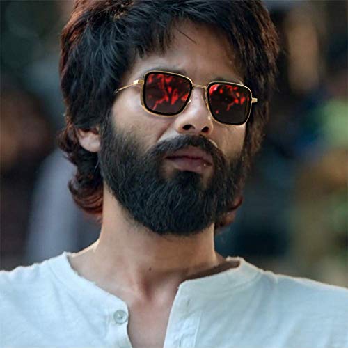 Image of ELEGANTE combo of 2 Square Kabir Singh Sunglasses for Men and Boys, UV Protected Carryminati Sunglasses