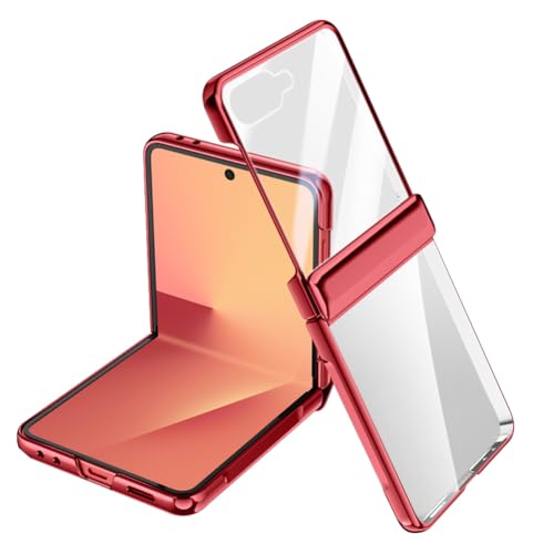 OURJOY Galaxy Z Flip7 P[X NA ol^qWی Samsung MNV[ztbv7 / SC-55F / SCG35 P[X dCbLop[ Jo[ ̌^KXtB  ϏՌ ی  CX