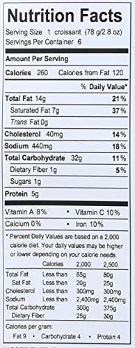 Boulangerie Solignac Take And Bake Butter Croissant, 16.5 Oz #TOP2